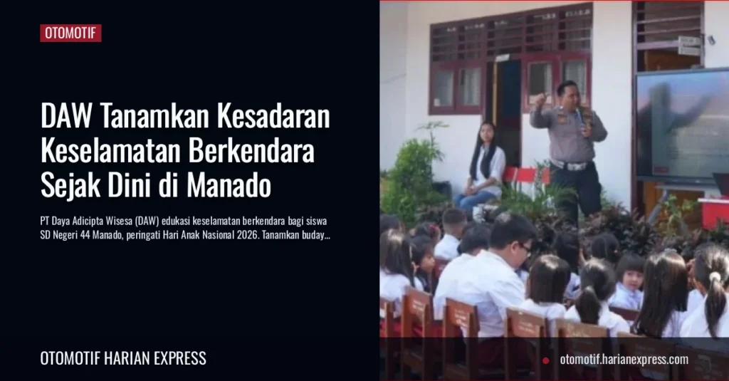 Peringati HAN 2026, DAW Tanamkan Budaya Keselamatan Berkendara di SD Manado