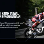 Luca Marini saat sesi tes motor MotoGP 850 cc di Sirkuit Brno