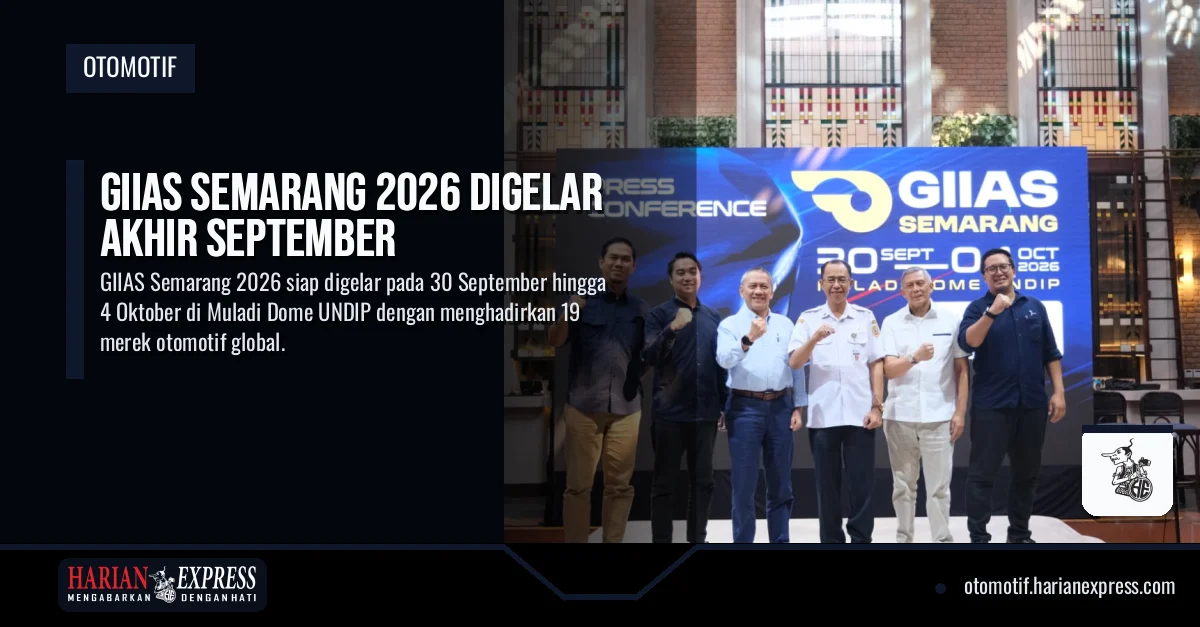 GIIAS Semarang 2026 Digelar Akhir September